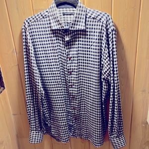 Hammer Made Purple & Gray Button Down Shirt